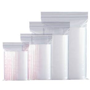 Saco Zip Lock Abre Fecha 15X22Cm 100Pcs Plástico Embalagem