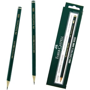 Ecolápis Grafite Faber Castell 9000 6B - 12 Un
