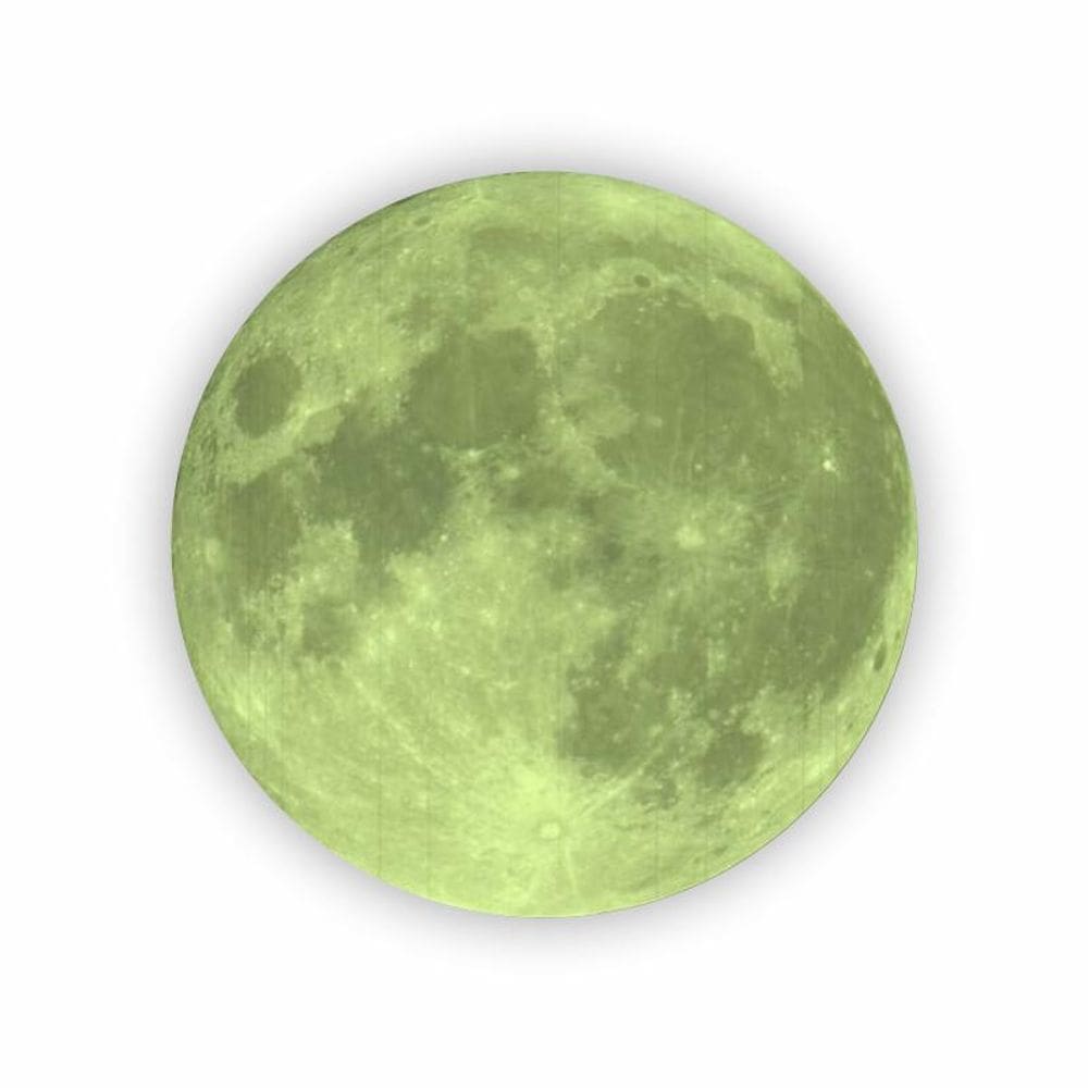 Adesivo De Parede Decorativo Lua Brilha No Escuro 60 X 60Cm