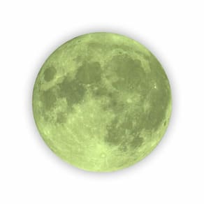 Adesivo De Parede Decorativo Lua Brilha No Escuro 60 X 60Cm