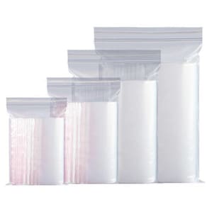 Saco Zip Lock Abre Fecha 15X22Cm 100Pcs Plástico Embalagem
