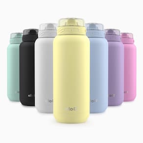 Garrafa de água Ello Cooper 946ml em aço inoxidável com canudo