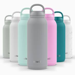 Garrafa de Água Ello Cooper Twist 1.2L Aço Inoxidável Cinza