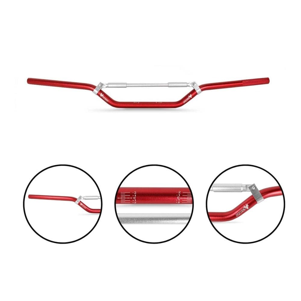Guidão C/ Barra Cross Bar Red Dragon 22mm Trilha Motocross Enduro