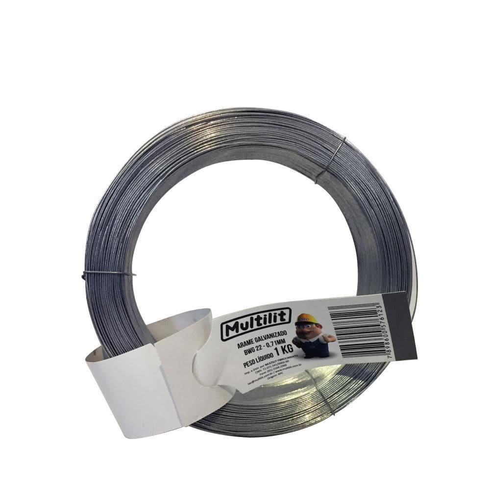 Arame Galvanizado BWG Multilit Número 14 - 5Kg