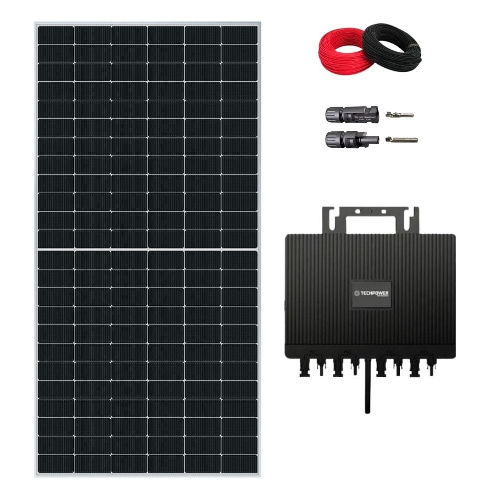 Kit Solar Monocristalino 144kWh/mês Microinversor Techpower 220V
