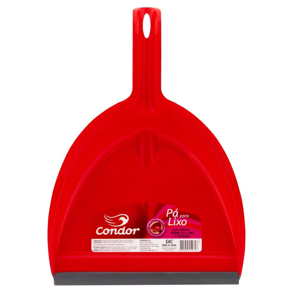 Pá para Lixo com Borracha Aderente Condor