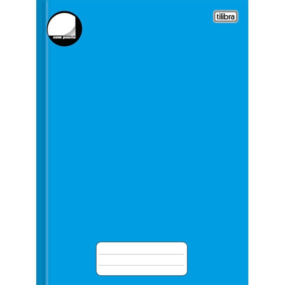 Caderno (SEM PAUTA) Brochura Grande Pepper Capa Dura 80 Folhas - Tilibra