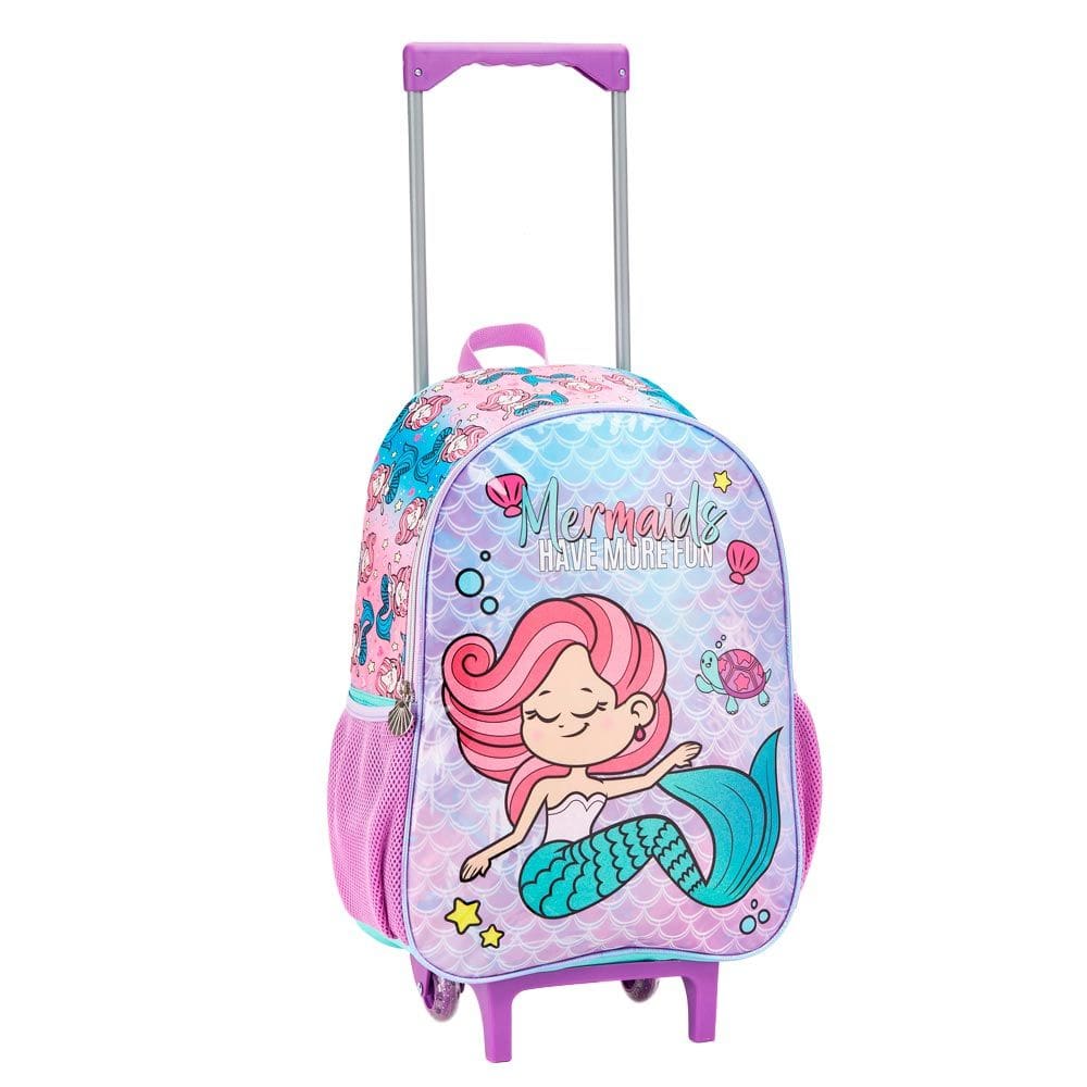 Mochilete Infantil Sereia e Unicornio Com Rodinhas Seanite - Item Variado