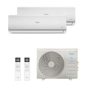 Ar Condicionado Bi Split Elgin Inverter 18.000 Btus (Hi Wall 12.000 + Hi Wall 12.000) Quente E Frio R-32 220V
