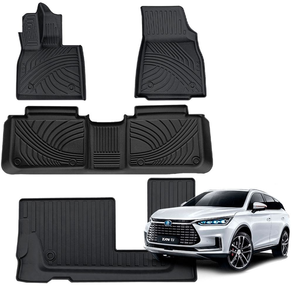 Tapete automotivo bandeja de borracha para BYD Tan Conjunto 4 peças Ekap