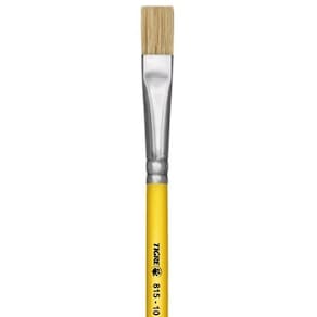 Pincel Escolar Chato Amarelo 815 Nº 10 - Tigre