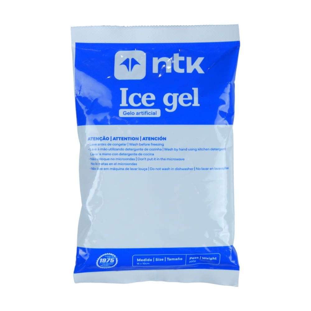 Gelo Artificial Ice Gel Reutilizável Gel Atóxico 200G 16X10CM NTK - Unidade