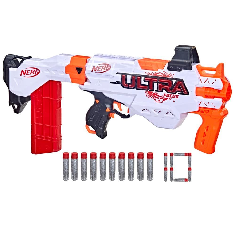 Blaster Nerf Ultra Focus motorizado com 10 dardos AccuStrike