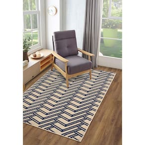 Tapete Art Design Azul Cobalto 100x150cm Tapetes São Carlos