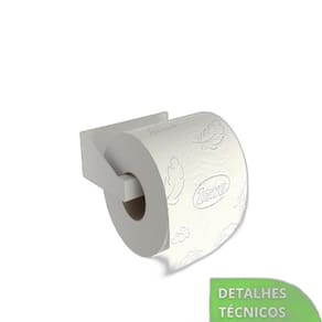 Porta Papel Higiênico Adesivo Colar Na Parede Branco Df
