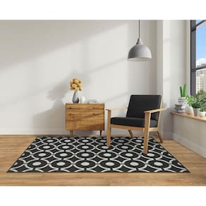 Tapete Art Design Black 100x150cm Tapetes São Carlos