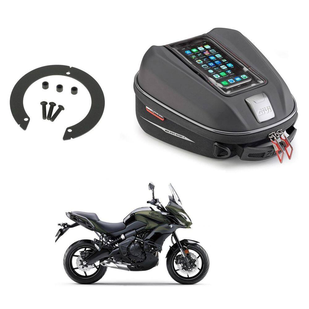 Bolsa Tanque Givi St611+Bocal Givi Bf04 Kawasak Versys 650