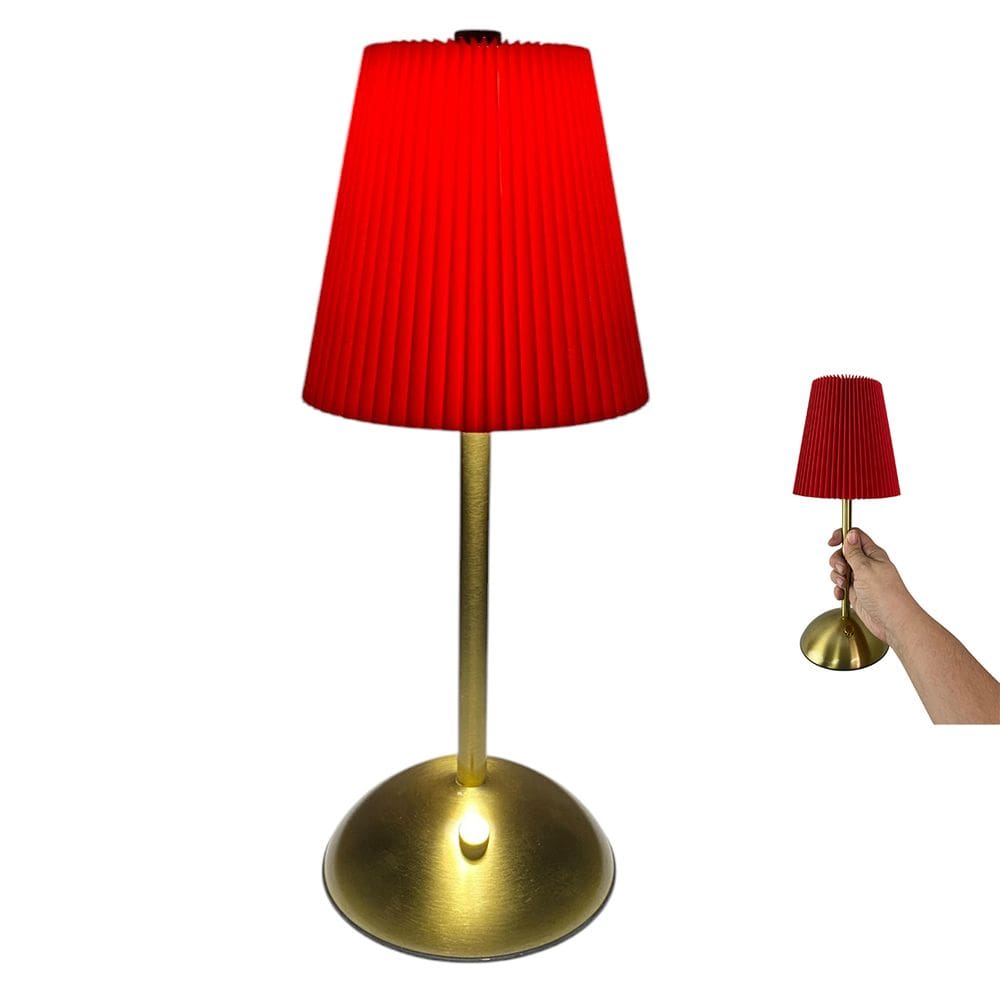 Luminaria de Mesa LED 3 Tons Controla de Intensidade Bateria Recarregavel USB Decoraçao Abajur Quarto Sala de Estar Home Office Iluminaçao