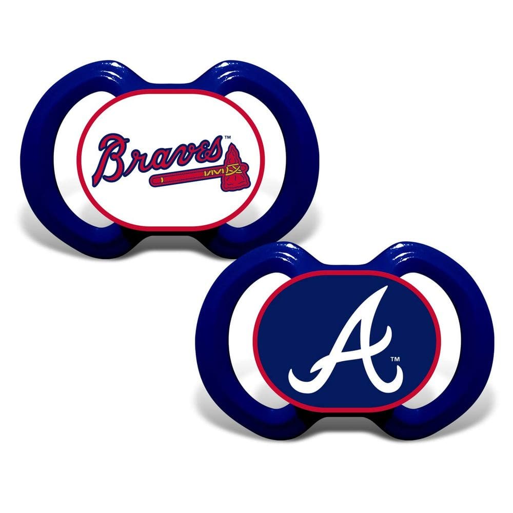 Pacote com 2 chupetas Baby Fanatic Atlanta Braves sem BPA