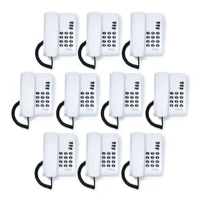 Telefone Fixo Com Fio Intelbras Sem Chave Cinza - 8 Unidades