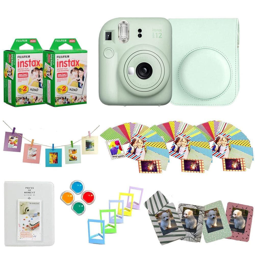 Pacote de acessórios para câmera instantânea Fujifilm Instax Mini 12 +