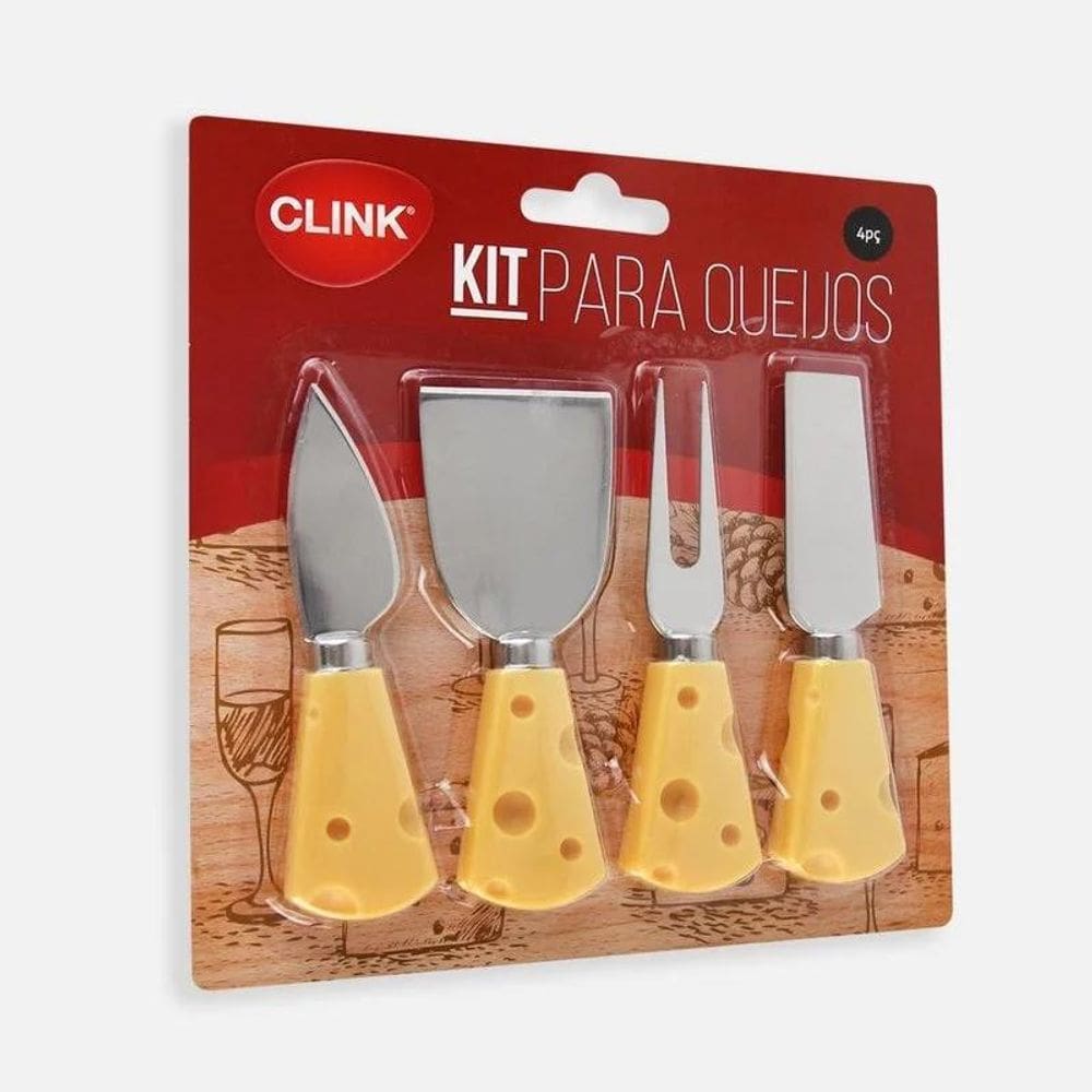 Jogo de Facas para Queijo Clink - 2 Facas e 1 Espátula