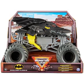 Veículo colecionável fundido sob pressão Monster Jam Batman em escala 1:24