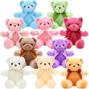 Bichos de pelúcia Skylety Bears, 10 peças de brinquedo de pelúcia macio de 30 cm