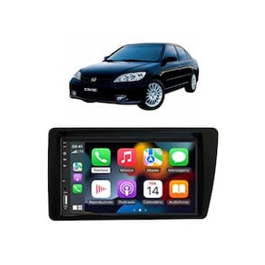 Kit Multimídia Civic 2001 / 2005 7 Pol CarPlay AndroidAuto - FirstOption 8100