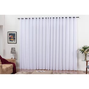 Cortina Com Tecido Oxford Roma 3M X 2,50M Branca