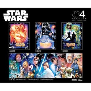 Quebra-cabeça Buffalo Games Star Wars 4 em 1 para adultos