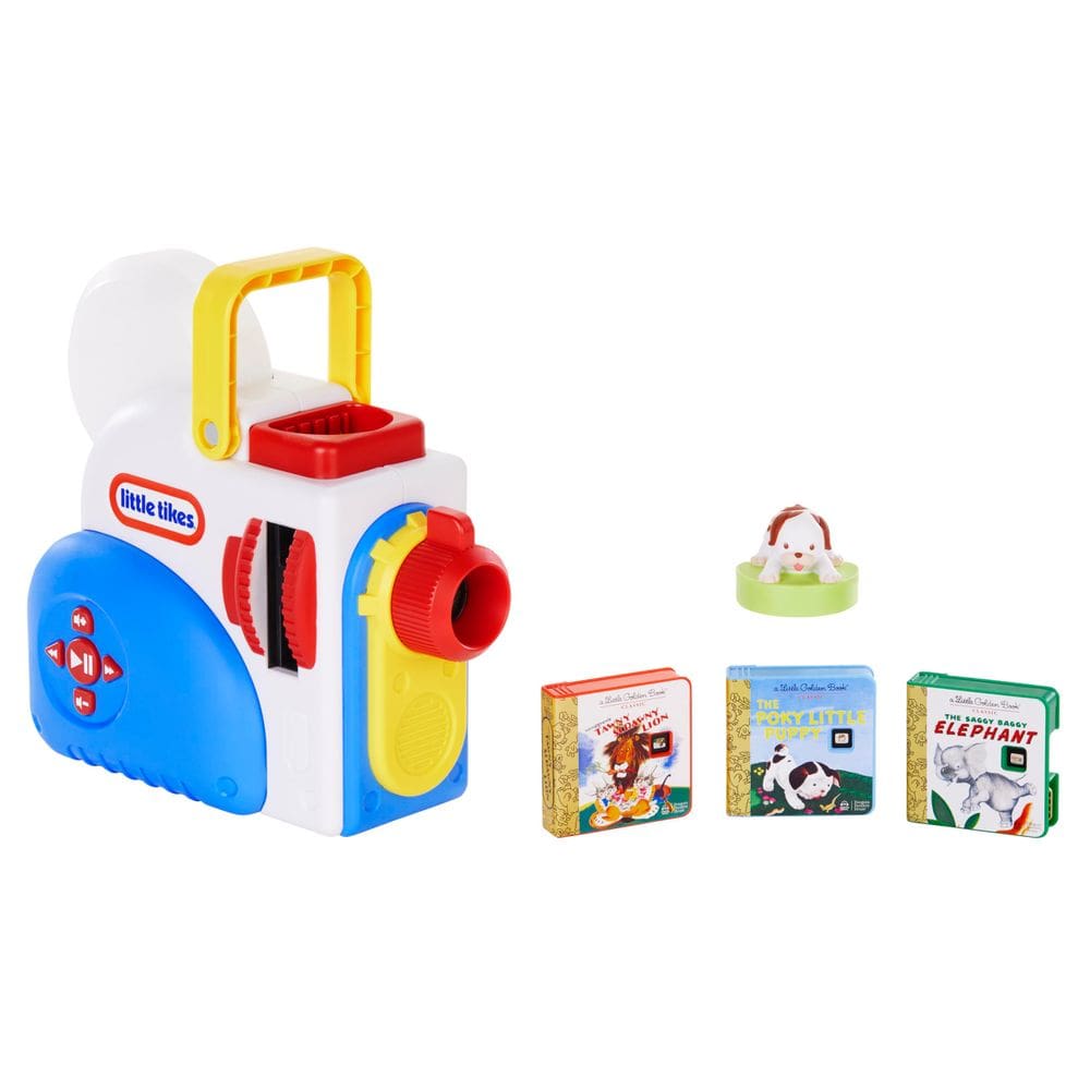 Pacote inicial little tikes Story Dream Machine com 3 histórias
