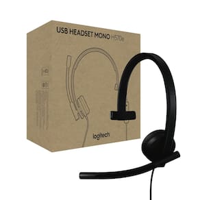 Fone de ouvido Logitech H570e USB-C com fio com microfone para PC/Mac