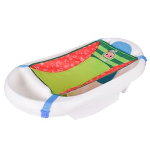 Banheira Cocomelon Baby 3 em 1, funda e assento com suporte 0-24M