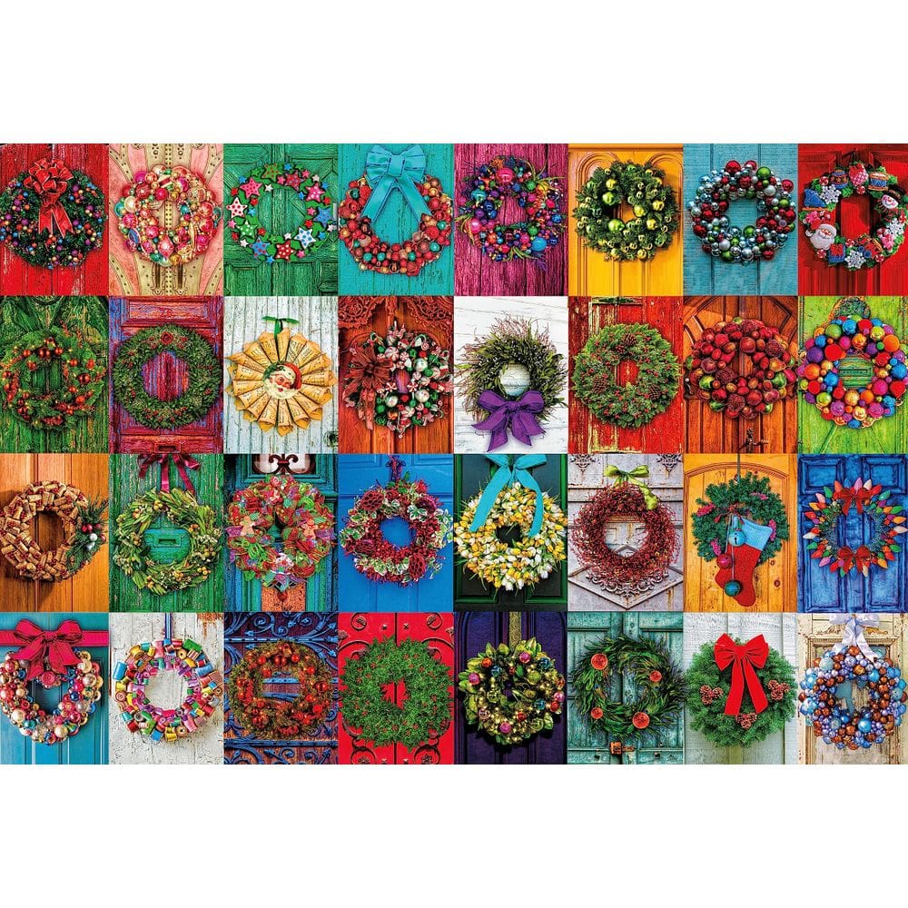 Quebra-cabeça Ceaco Holiday Wreaths 2000 peças