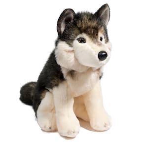 Bicho de pelúcia Douglas Atka Wolf Plush 28 cm de altura