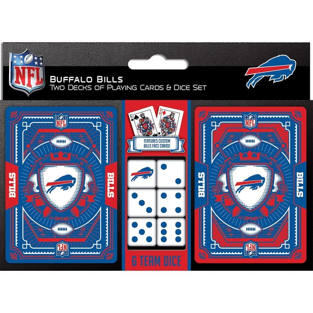 Cartas de baralho e pacotes de dados Masterpieces NFL Buffalo Bills