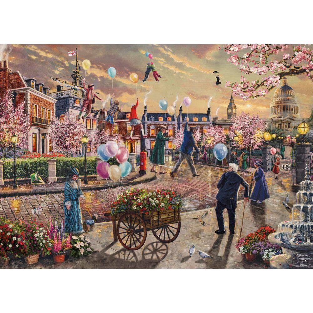 Quebra-cabeça Ceaco Thomas Kinkade Disney Mary Poppins 1000 unidades