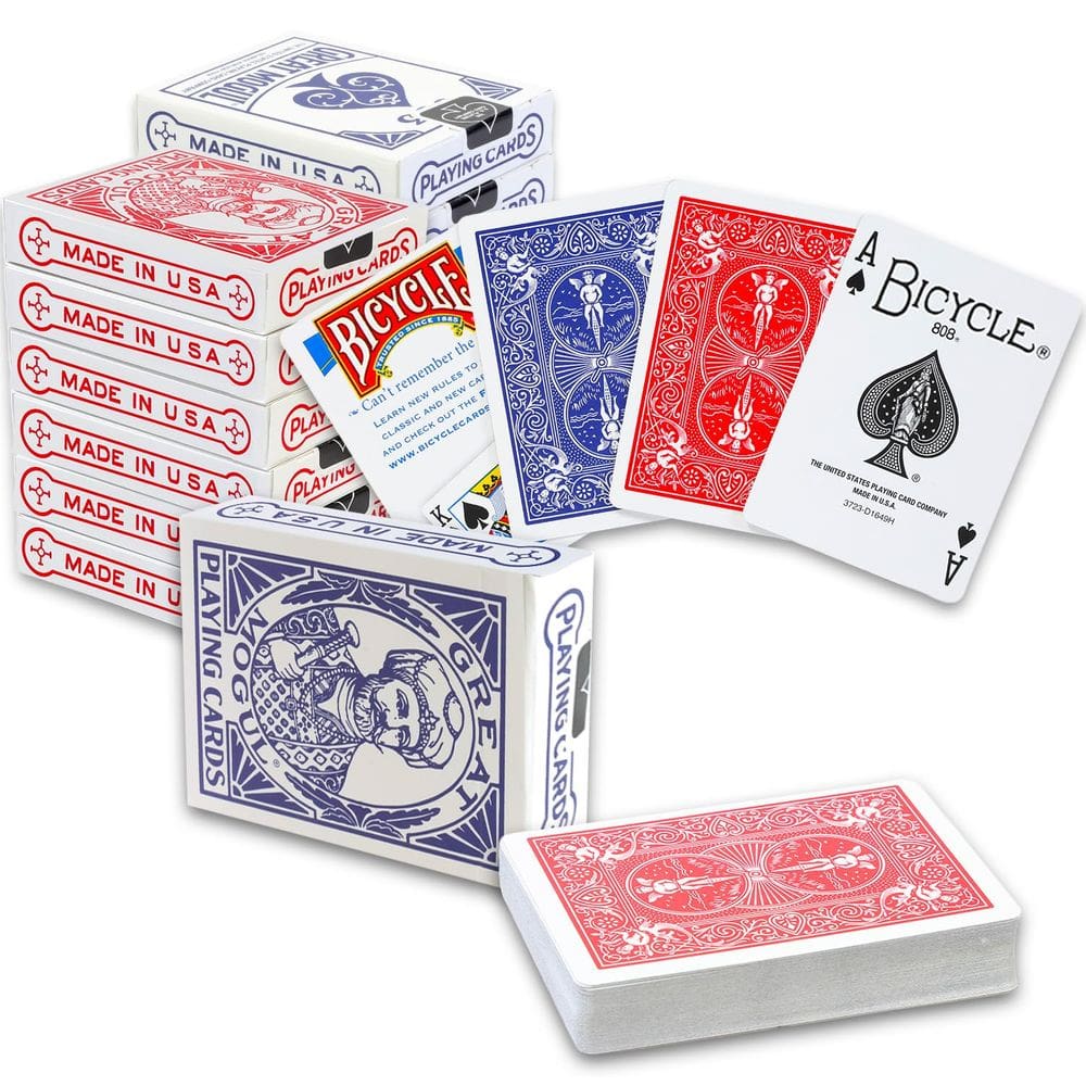 Pacote de 12 cartas de baralho Bicycle Vintage Great Mogul Rider