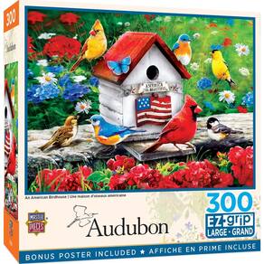 Obras-primas do quebra-cabeça An American Birdhouse 300 peças