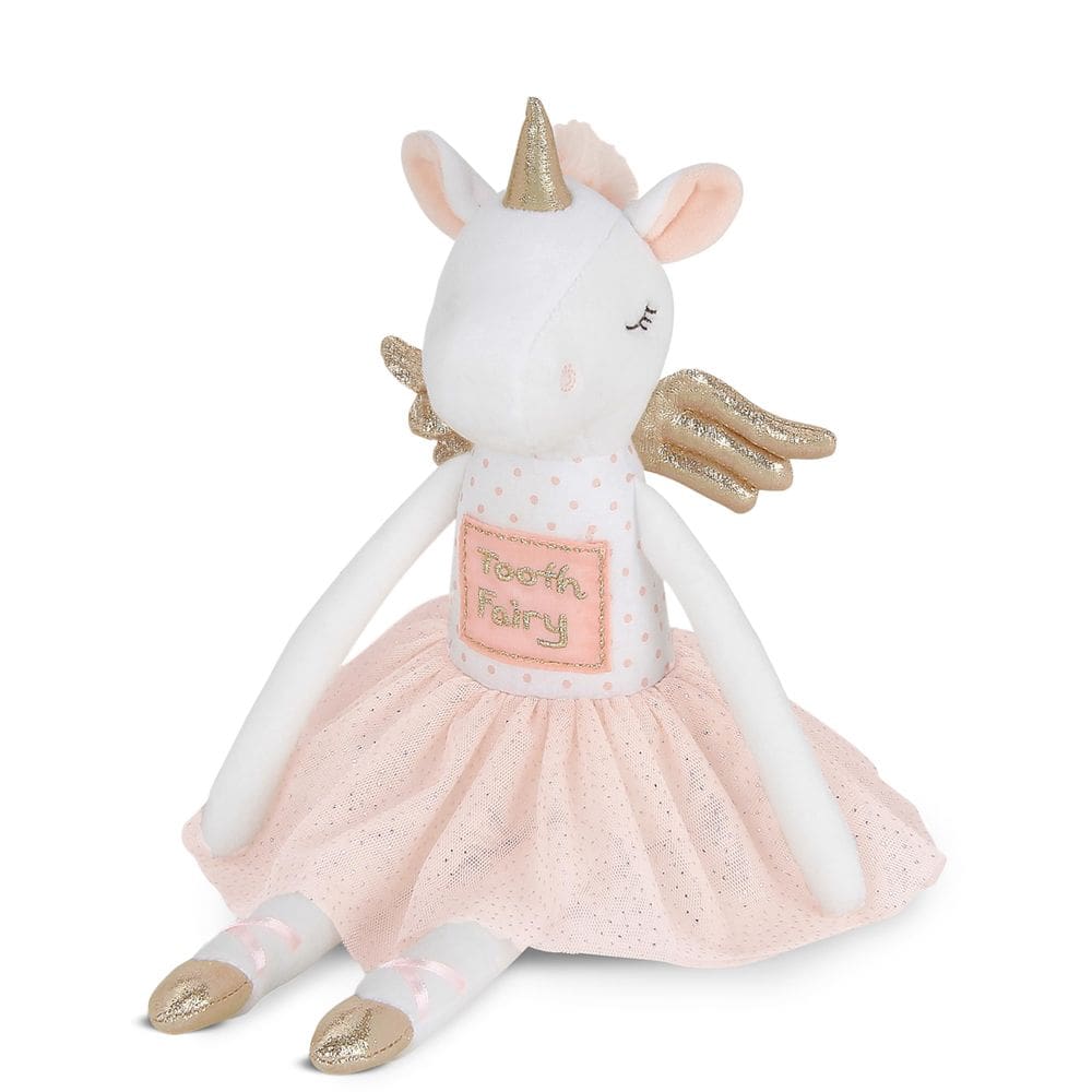 Boneca de fada com dentes de unicórnio de pelúcia Bearington Twinkles 14 cm