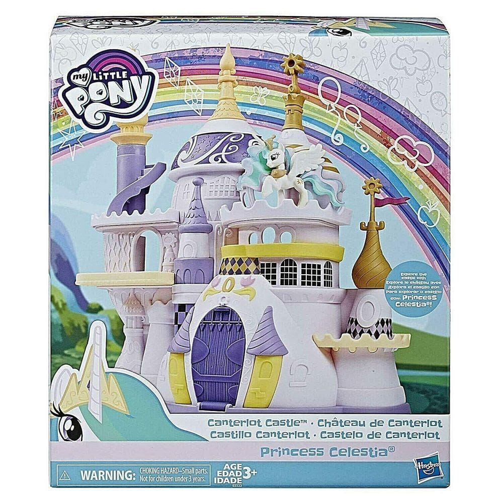 Conjunto de brinquedos My Little Pony Canterlot Castle com a Princesa Celestia
