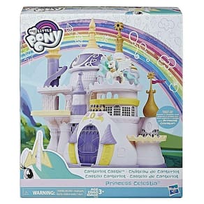 Conjunto de brinquedos My Little Pony Canterlot Castle com a Princesa Celestia