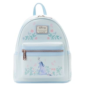 Mochila Loungefly Eeyore Mini Bolsa Azul Floral para Mulheres