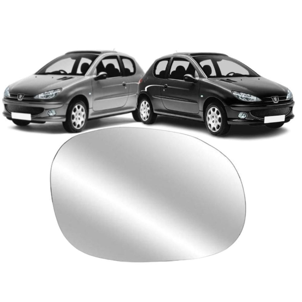 Lente Retrovisor Com Base Peugeot 206 207 99.. Ld Esquerdo