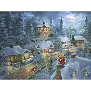 Quebra-cabeça Ceaco Holiday Santa`s Silent Night 300 peças