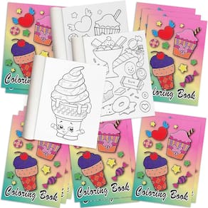 Livros de colorir ArtCreativity Ice Cream para crianças, 5x7 polegadas, conjunto de 12