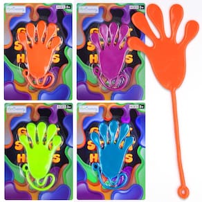 Sticky Hands ArtCreativity Giant de 30 cm para crianças, pacote com 4 cores