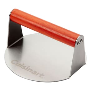 Burger Press Cuisinart 6 em aço inoxidável para churrascos e churrascos